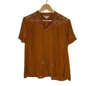 Nanette Lepore Terracotta Blouse size L